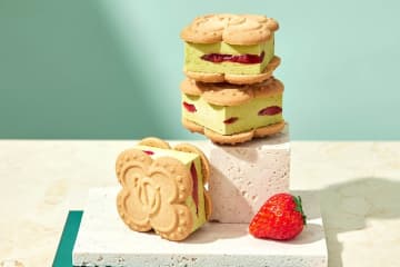 苺スイーツ専門店「ベリールビーカット」大阪に限定オープン、“いちご缶”アソートやピスタチオサンド