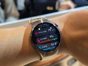 ファーウェイ、新型センサー初搭載「HUAWEI WATCH 5」　指を当てて1分で心身の状態判別