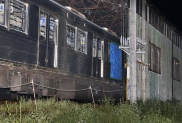 列車に衝突の小屋、地面固定せず　突風も影響、長野電鉄事故