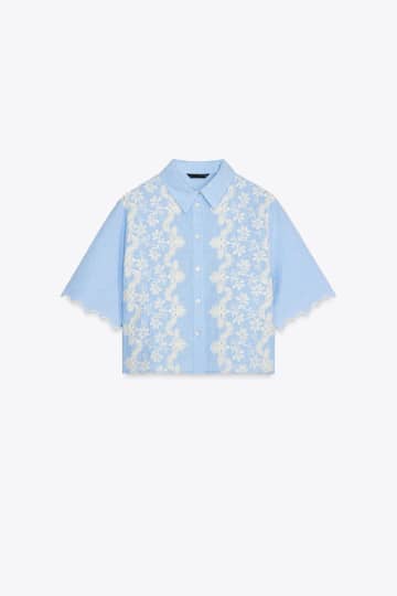 「何着ればいいかわからない」→【ZARA】へ！ センス抜群♡「刺繍入りトップス」