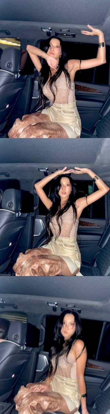 過激ダンスで“公然わいせつ罪”と告発され話題となったファサ、ヌーディーカラーの絶妙衣装でポーズ