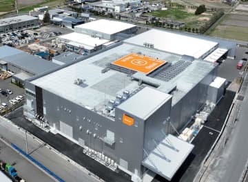尾西食品 宮城第二工場を竣工 ヘリポート設置し災害時の安定供給