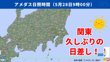 【日差しがまぶしい】関東は久しぶりの青空！この先1週間で晴れる日は？紫外線対策もお忘れなく！