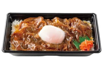 ほっともっと、大きな牛肉と“とろ～り温玉”の「大判牛焼きすき重」発売