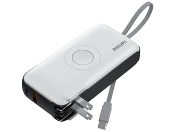 フィリップスのモバイルバッテリーが安い！　AmazonスマイルSALE　コンセント一体型の「DLP4350QW（10000mAh）」が5579円など