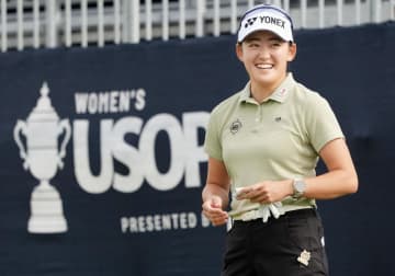 岩井千怜らが公式練習　全米女子ゴルフ、29日開幕