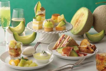 【キハチ】旬の茨城産メロン”イバラキング”を味わう、アフタヌーンティーが登場