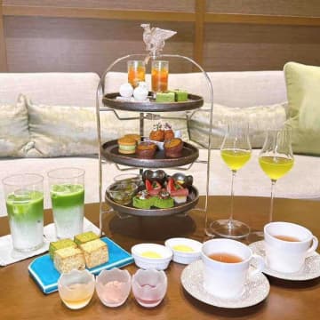 【JWマリオット・ホテル奈良】上久保茶園と彩る初夏のアフタヌーンティー