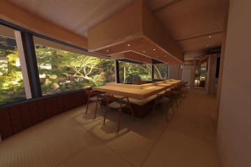 数寄の宿 野鶴亭、鮨と日本料理が楽しめる「天坐 たか久」をオープン