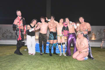 【DDT】バーベキュー場で史上初の路上プロレス開催！上野＆勝俣＆To-yが3WAY戦制し、6・1名古屋でのKO-D6人タッグ王座戦に弾み