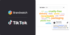 ブレインパッドが取り扱う「Brandwatch Consumer Research」に新機能、TikTokデータの取得・分析機能を実装　TikTok上でのブランドへの反響を可視化し、高精度なトレンド把握と施策評価を実現