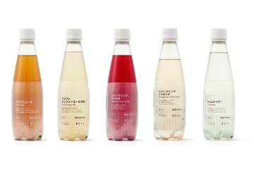 無印良品、夏にうれしい清涼感のある炭酸飲料が5種で発売