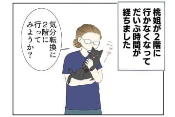 【老猫マンガ】猫、互いの存在を忘れる？ 18歳の元保護猫・桃姐［＃34］