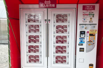 【奈良】24時間いつでも新鮮いちごが購入可能！ロッカー式自動販売機登場