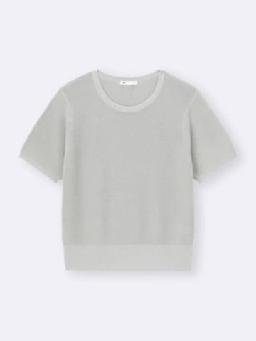 1枚で華やか！【GU】大人「ラメセーター」