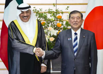 首相、クウェート皇太子と会談　エネルギー分野で協力確認