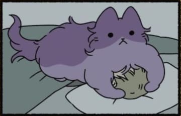 一緒に寝ると悪夢をみる？ 寝苦しい原因は…猫のせいだった!!【ねこもんすたー ＃１ 】