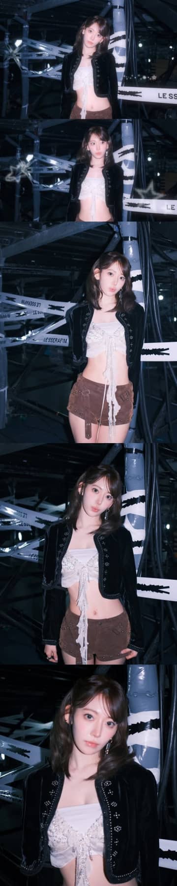宮脇咲良、“布少なめ”の大胆露出コーデから圧巻スタイルがあらわに！「たまらん」「ビジュ良すぎ」【PHOTO】