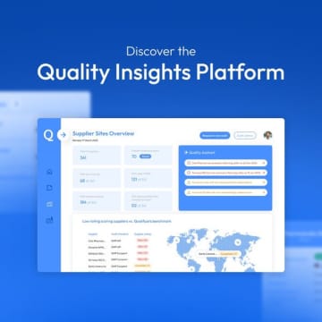 AIが監査の強力な味方に：Qualifyze、サプライヤー拠点リスク管理を支援する「Quality Insights Platform」をグローバル製薬業界向けに発表