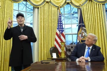トランプ、マスク両氏記者会見へ　大統領「今後もわれわれを支援」