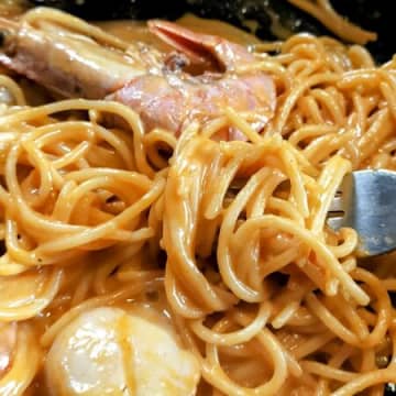 簡単！濃厚！絶品！スンドゥブチゲセットでピリ辛チーズパスタ！フライパンパスタ！