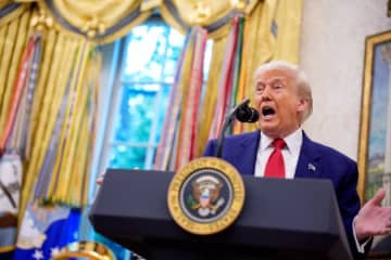 トランプ「TACO」と呼ばれていることを知り怒りを露わにする。記者に「二度と言うな」