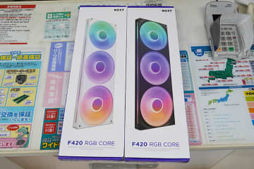140mmファンを3つ連結させた「F420 RGB Core」がNZXTから、単一フレーム採用