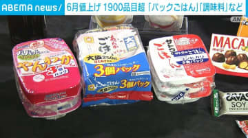 「パックごはん」など 6月値上げは1900品目超 コメの価格高騰が背景に