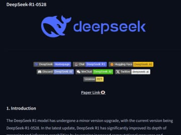 推論性能がさらに向上した「DeepSeek-R1-0528」公開