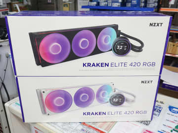 円形IPS液晶を搭載した水冷クーラー「Kraken Elite 420 RGB」がNZXTから、420mmラジエーター採用