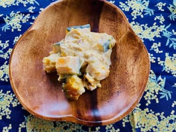 おかわりが止まらない！「かぼちゃサラダ」