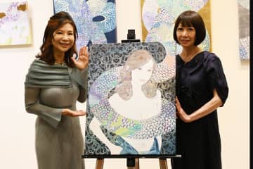KAORUKO　シルクがモデルの絵画発表…次に描きたいのは「芸人さんで好きな方が上沼恵美子さん」