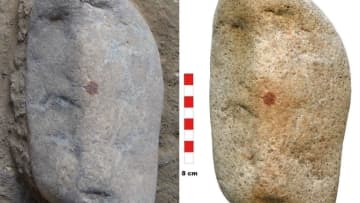 考古学的遺物に残る謎の赤い印、警察の鑑識課が解明に一役　スペイン中部