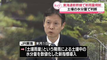 東海道新幹線　運転見合わせの基準変更へ　来月から