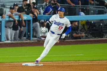 大谷翔平、ジャッジ越え22号で珍事　一塁ベースを踏み忘れ→審判に合図、1試合2発で62発ペースに