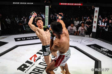 【RIZIN】「打撃もすごく強くなっている」絶対王者サトシ、わずか50秒での“鮮烈”バックチョークに実況騒然　失神した韓国王者は茫然自失……
