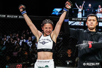 【ＲＩＺＩＮ】ケイト・ロータス〝日韓美女対決〟勝利！「上の人たちを一人ずつ倒していきたい」