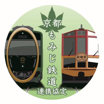 嵯峨野観光鉄道・叡山電鉄「京都もみじ鉄道 連携協定」実施企画の第2弾が明日からスタート　インスタ キャンペーン、限定コラボグッズの販売も