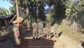 ミャンマー兵士らが捕虜を処刑　国軍系、「戦争犯罪」と非難