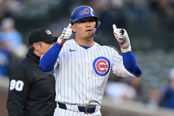 鈴木誠也、均衡破る先制タイムリーでリーグ最多52打点目　自己最長の11試合連続安打　カブスは1安打完封勝利