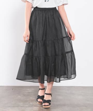 【ハニーズ】大人な甘さに釘づけ♡ 「ティアードスカート」