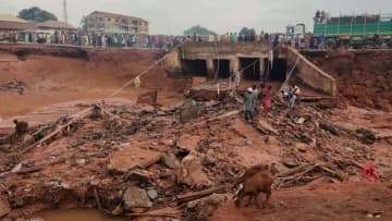 豪雨による洪水、１５１人死亡　ナイジェリア
