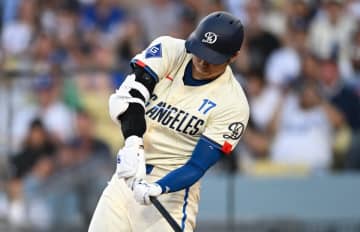 【MLB】大谷翔平、初回に続く右安打で今季19度目のマルチ達成　ド軍の大量リードに貢献、23号で月間最多本塁打更新