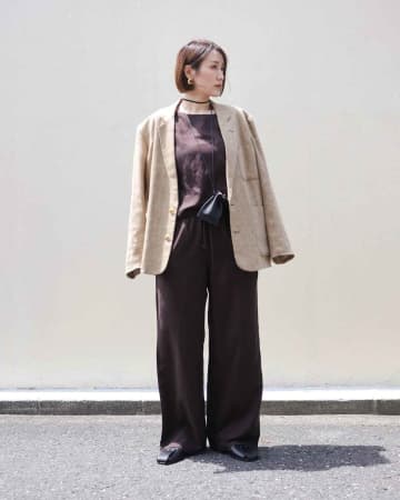 【上下ユニクロ】でこんなにオシャレ！ 40・50代が真似したい♡「ワントーンコーデ」