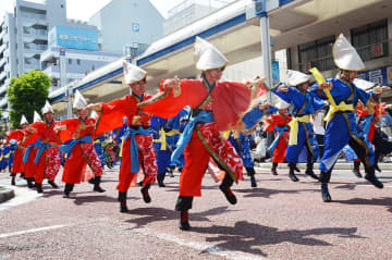 平塚で1800人超の「踊り手」が演舞　20回目の湘南よさこい祭り開催