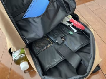 KiUの撥水リュックを初めて使ったら…これはもうヘビロテ確定！めちゃくちゃ入って使いやすいよ♪