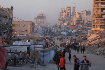 ガザ配給拠点で30人超死亡　イスラエル軍は発砲を否定