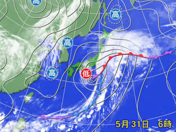関東 ~ 東北を中心に雨　波風警戒