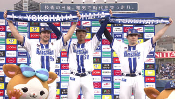 【DeNA】勝利の立役者3人がお立ち台へ　代打起用に応えた梶原昂希は「もう一回這い上がっていけるよう頑張りたい」