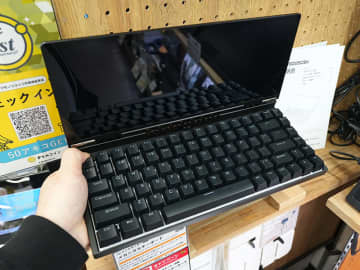 10インチタッチモニター搭載のメカニカルキーボードがサンコーから登場、PCのサブ画面に